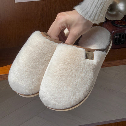 Chaussons Antidérapants en Peluche d'Hiver pour Tous