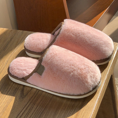 Chaussons Antidérapants en Peluche d'Hiver pour Tous